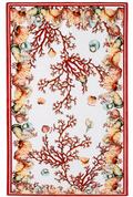 Antica Sartoria Coral & Seashells Beach Towel 🪸
