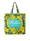 Antica Sartoria Positano Lemon Print Beach Tote Bag 🍋