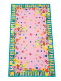 Antica Sartoria Tropical Floral Pink Beach Towel 🌸