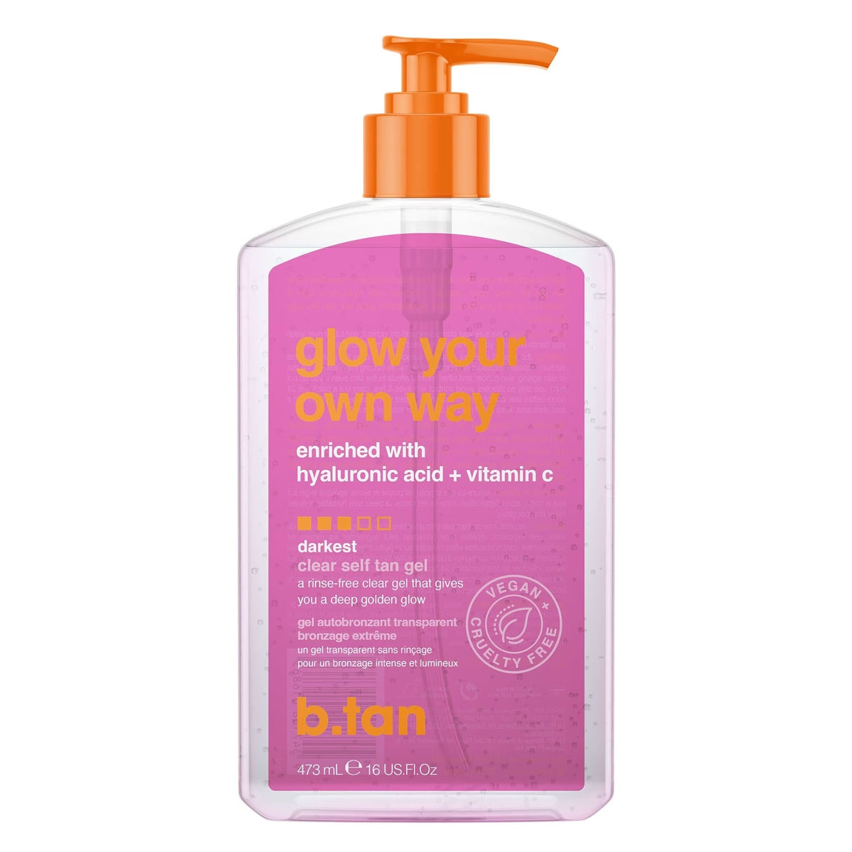 b.tan Glow Your Own Way Darkest Clear Self Tan Gel 💖✨