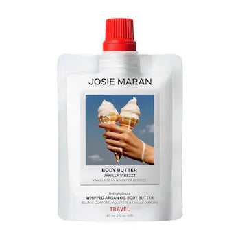 Josie Maran Whipped Argan Oil Body Butter - Vanilla Vibezzz 🍦 Travel Size