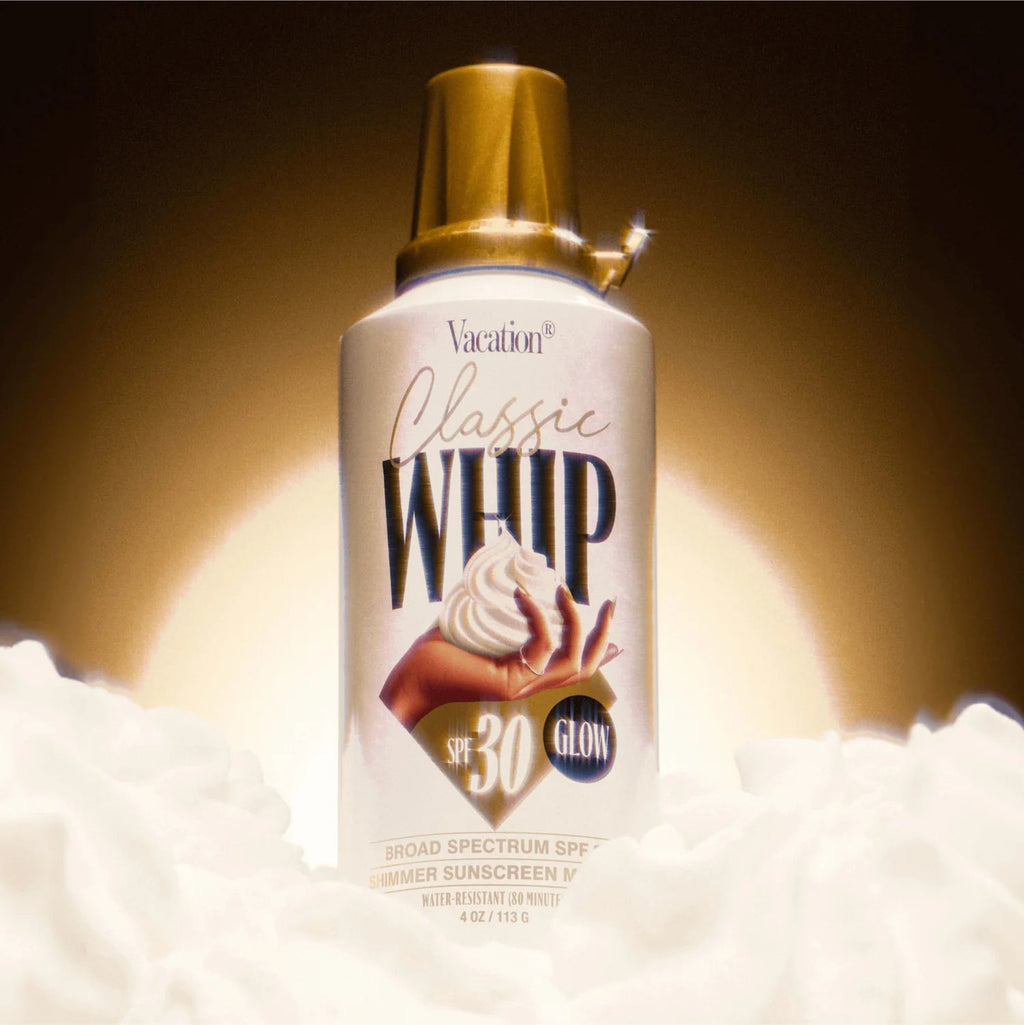 Vacation Classic Whip Glow SPF 30 Shimmer Sunscreen Mousse ✨